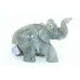 Handmade Natural gemstone Grey Labradolite Elephant Figure Home Decorative 196 G
